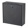 Betterbeds 18 x 18 x 7 in. Wall-Mountable Interoffice Mailbox; Black BE518573